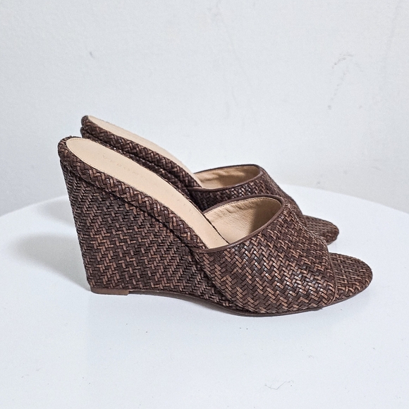 Veronica Beard Dali raffia wedge sandals size 7 - Picture 3 of 9